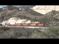 BNSF 7402 Loses a traction motor climbing Cajon near Mormon Rock