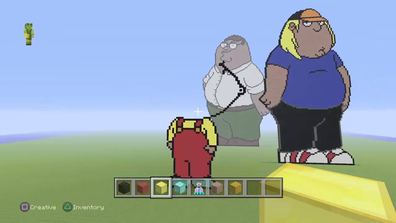 Minecraft Pixel Art Family Guy (Stevie Griffin) YouTube