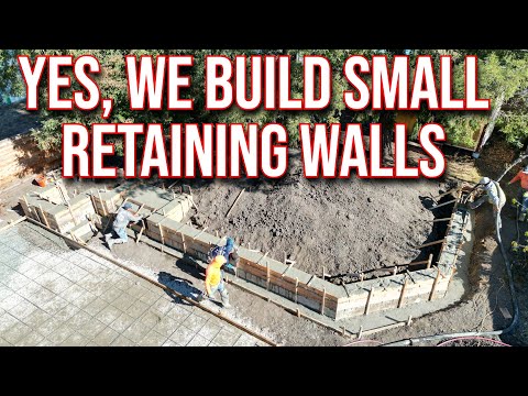 Improve Your Home in 2022 - Here's How to Build & Pour A Small Concrete Retaining Wall