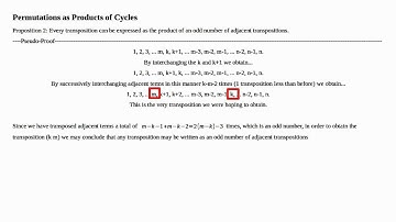 Transpositions and Adjacent Transpositions - Linear Algebra Ch0 Part11