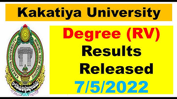 Kakatiya University Results 🔥 || Kakatiya University Updates