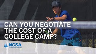 Can You Negotiate the Cost of a College Camp