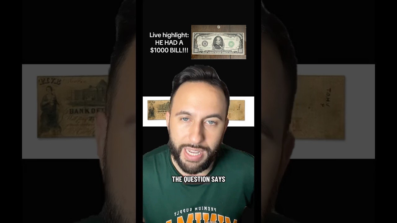Live highlight: HE HAD A $1000 BILL!!! 