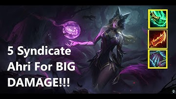 TFT Set 6.5 Full Built Ahri Does BIG DAMAGE on Syndicate Comp!!! (Hyper Roll)