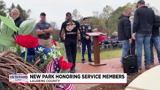 New memorial park honoring service members opens in Laurens County