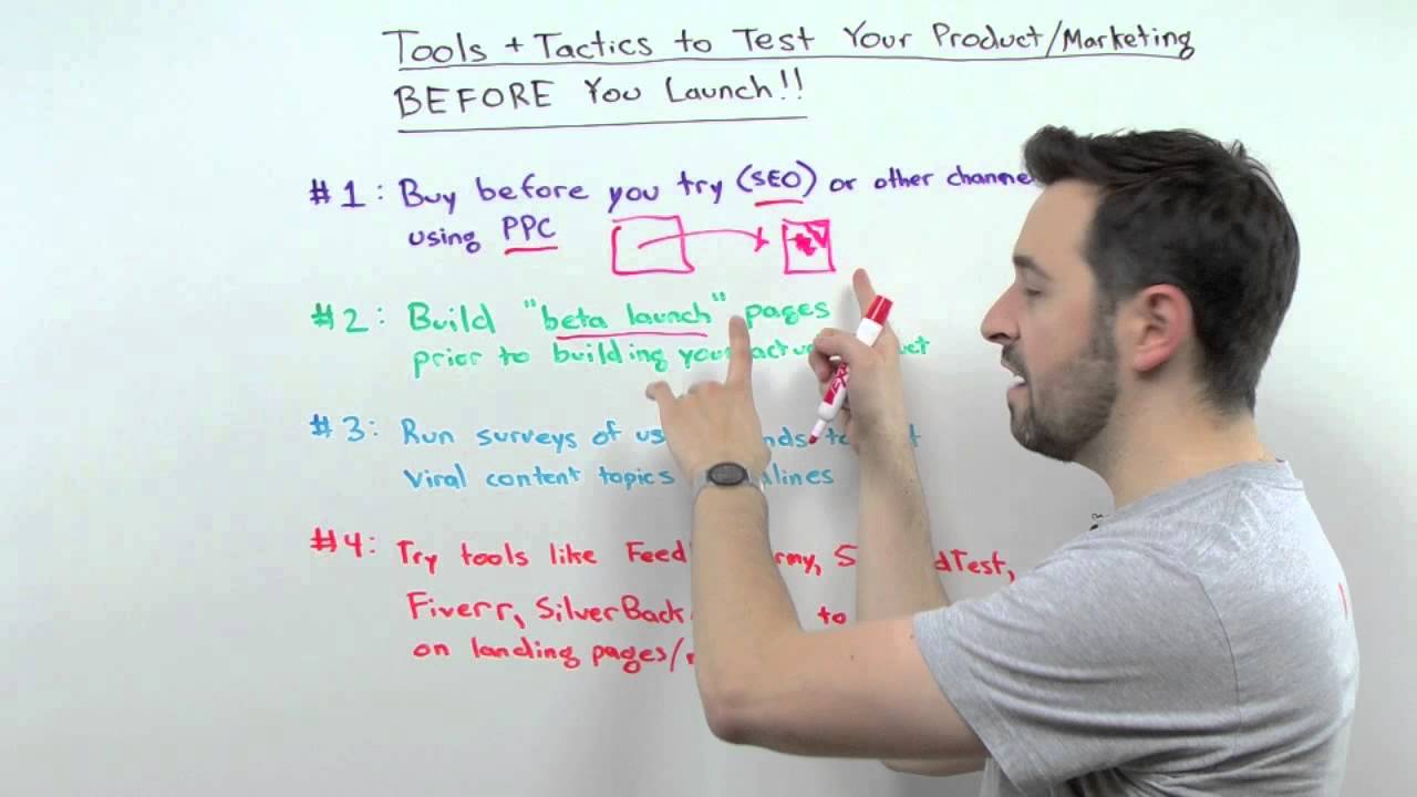 Tools and Tactics to Test Your Product/Marketing Before You Launch
