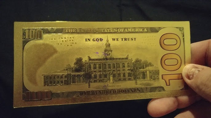 50 American Dollar Bill 24k Gold Art Collectibles Plated Fake Banknote  Currency for Decoration