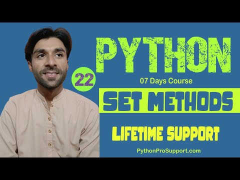 22 SET Methods with Code Examples | Full Code Explanation  #pythoninhindi  #pythonforbeginners