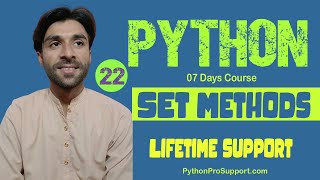 22 SET Methods with Code Examples | Full Code Explanation  #pythoninhindi  #pythonforbeginners