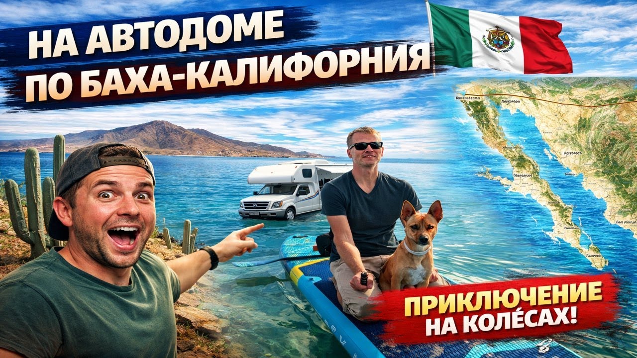 V35 - Мексика , на автодоме по Баха-Калифорния | Приключение на колёсах 