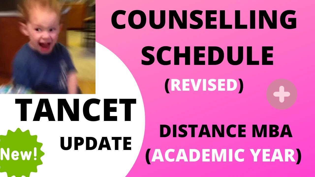 DiSTANCE MBA/MCA/MSC + TANCET NEW SCHEDULE !!! | TANCET NEW UPDATES