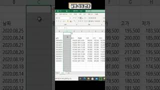 날짜 데이터 서식을 변경하는 방법 #Shorts #엑셀 #EXCEL #기초 #활용팁 #수식 #자동화 #사용법 #팁 #날짜 #서식변경 #빠른채우기 #날짜계산