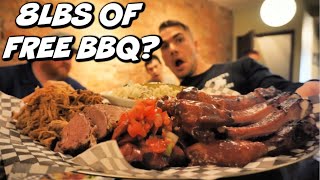 The pig out platter challenge can be yours for free! this is available
at bbq, and legit, you get free food in toronto... all have ...