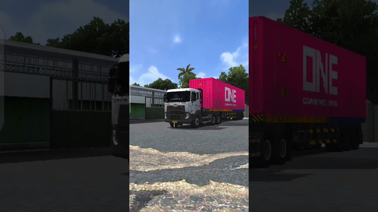 Cinematic || mod truck ud quester trailer 40ft 