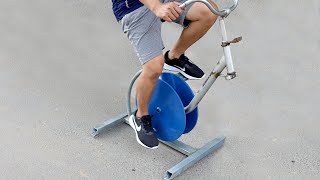 Making an Exercise Bike from Old Bike