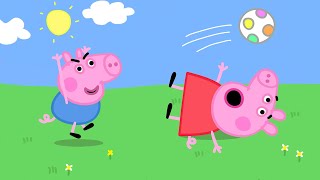 George Learns How To Play Catch ⚽  Peppa Pig and Friends Full Episodes