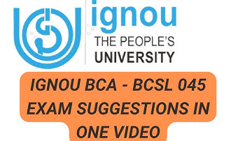 IGNOU BCSL - 045 IMPORTANT VIVA QUESTIONS