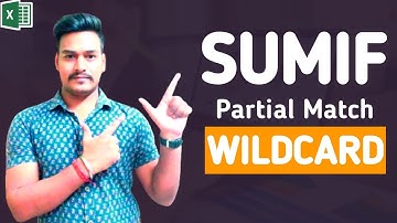How to Use SUMIF with Partial Match and Wildcards in Excel | SUMIF formula with wild card character📊
