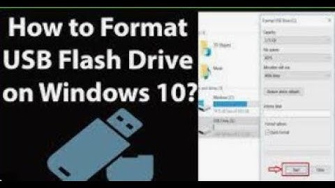 How to format usb when GUI format fails