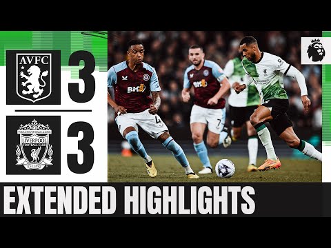 видео: First Premier League Goal for Quansah! | Extended Highlights | Aston Villa 3-3 Liverpool