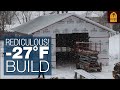 32’x60’ Pole Barn Freezing Winter Timelapse