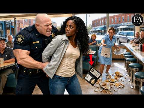 “I’m the Law in This Town” Sheriff Cuffs Black Woman—Diner Waitress Drops Plates on Seeing Her Badge