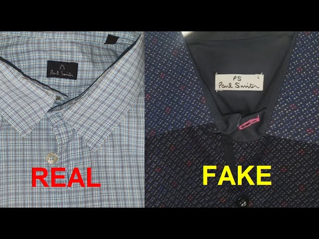 Real vs Fake Paul Smith shirt. How to ...