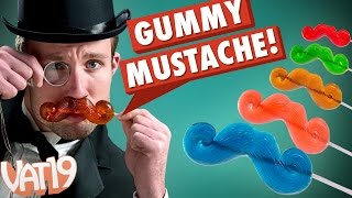 Gummy Mustache on a Stick