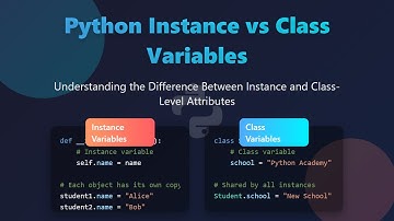 Python Tutorial: Instance vs Class Variables Explained for Beginners!