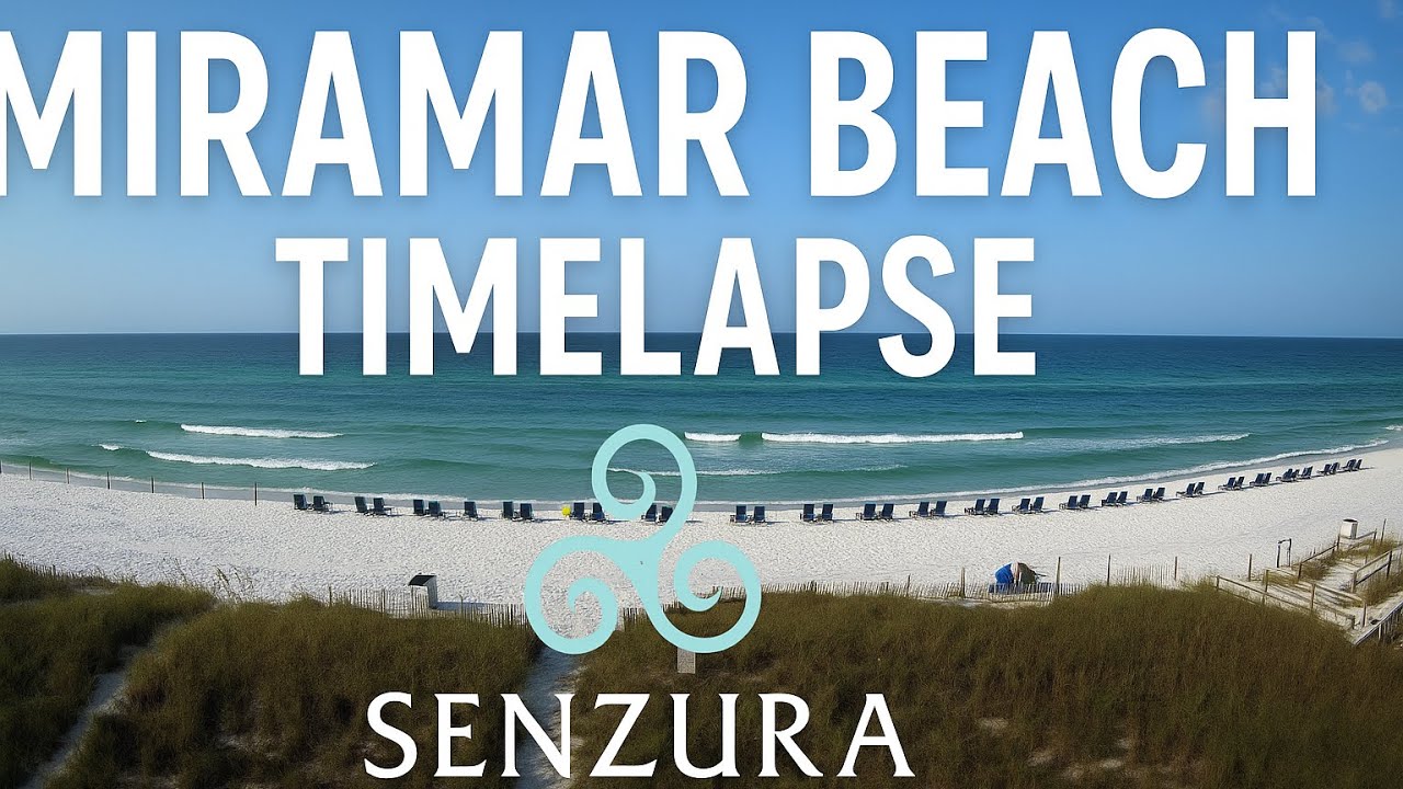 Miramar Beach Florida Timelapse 🌊 | Ocean Waves & Sky All Day Long (4K)