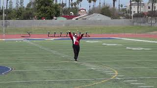 Drum Major Angel Aguirre - Traditional 2A - 2024 SAML Championships