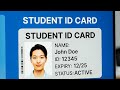 How to Create Student ID Card for Class 1 to 3 | Complete Process