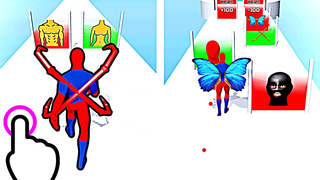 Build A Hero - Make Spider Hero Run - All Levels iOS Android GamePlay #4