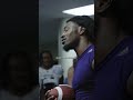 Janarion Grant addresses the team after a HUGE Week 17 performance 🗣️🔥