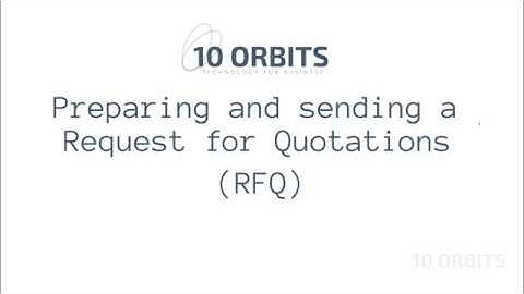 6. Preparing and sending a Request for Quotations (RFQ)- Purchase Management | Odoo ERP
