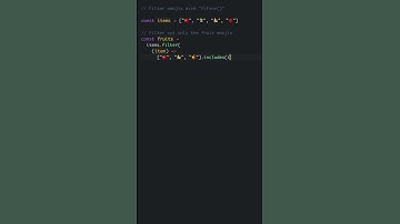 JavaScript Example - Filter Method