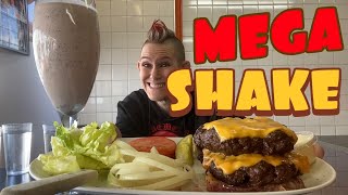 CHICK N RUTHS MASSIVE SHAKE / BURGER | PAY TO PLAY | MOM VS FOOD