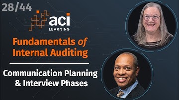 Communication Planning & Interview Phases | Fundamentals of Internal Auditing | Part 28 of 44