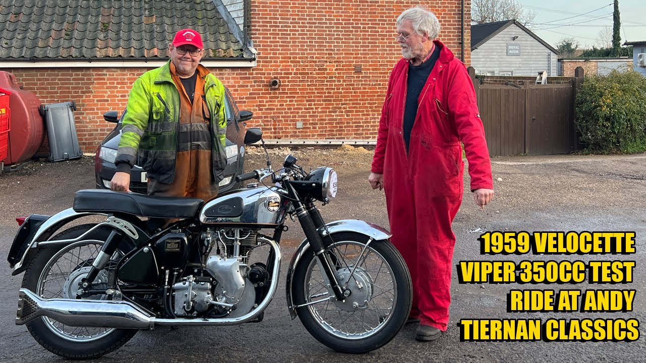 Velocette Viper 350cc 1959 года выпуска в Andy Tiernan Classics 