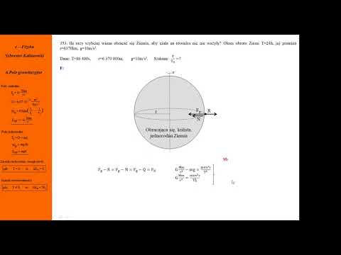 Fizyka - Kurs maturalny - Pole grawitacyjne - zadanie nr 353