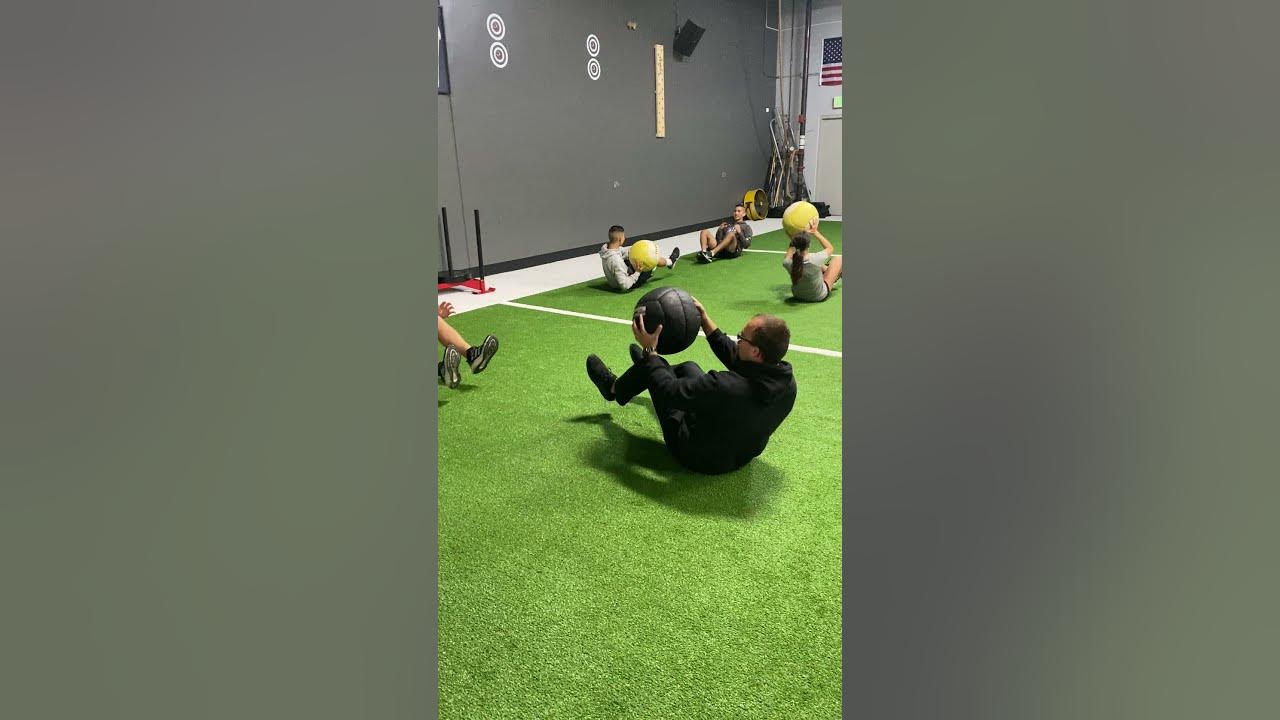 Partner Crunch Hold with Medicine Ball Toss YouTube