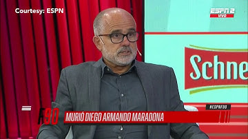 TV Host gets emotional announcing Maradona
