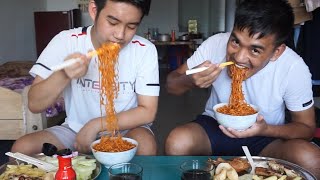 3x Ramen Challenge with Brother || Cooking &amp; Eating ||🥵🔥🌶🌶🥒🥭🍇🍋🥬🍑