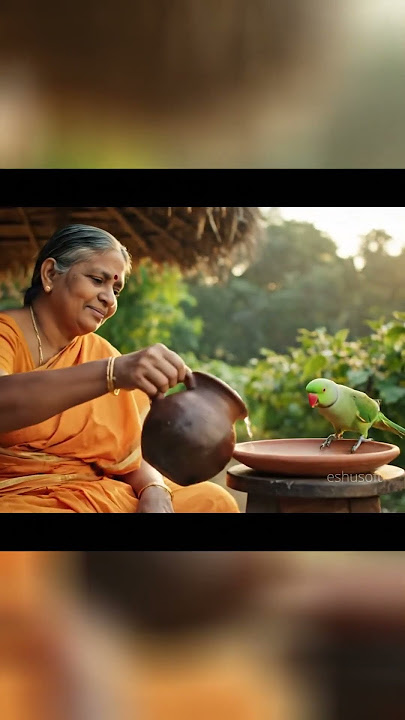 Grandmother house Rose-ringed parakeet #trendingshorts #aitamil