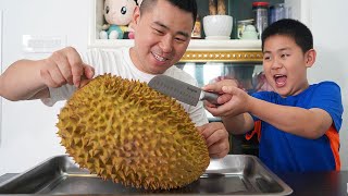 【超小厨】壕买12斤榴莲，做黑暗料理“榴莲脆”，冷稀饭+卤味，安逸得很！