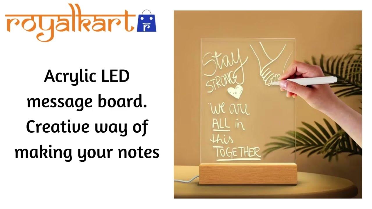 Glowing Acrylic Message Board,Glowing Acrylic Marker Board, Light