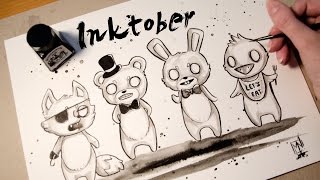 Speed Painting FNAF, Chibi Style - INKTOBER Speed Painting FNAF, Chibi Style - INKTOBER