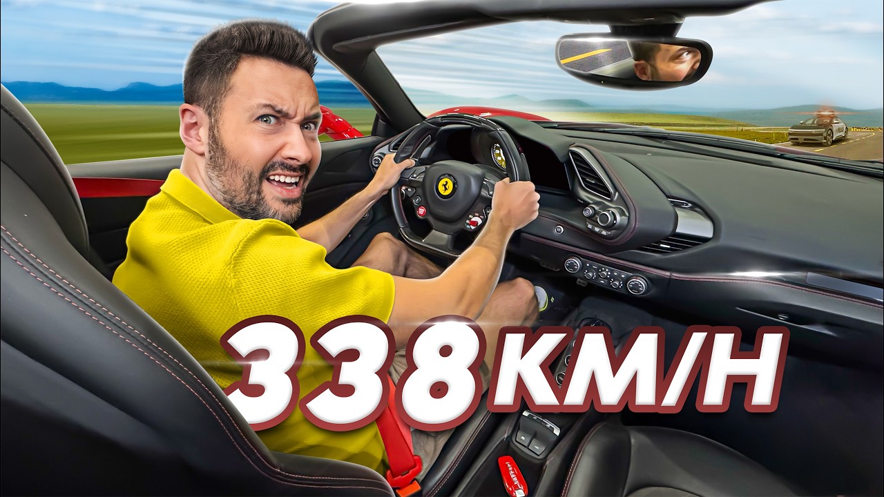 Je teste ma Ferrari à FOND sur l’Autobahn ! (0 à 338 km/h)