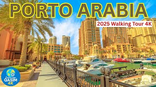 Porto Arabia Walking Tour 2025 Explore Qatars Stunning Waterfront In 4K
