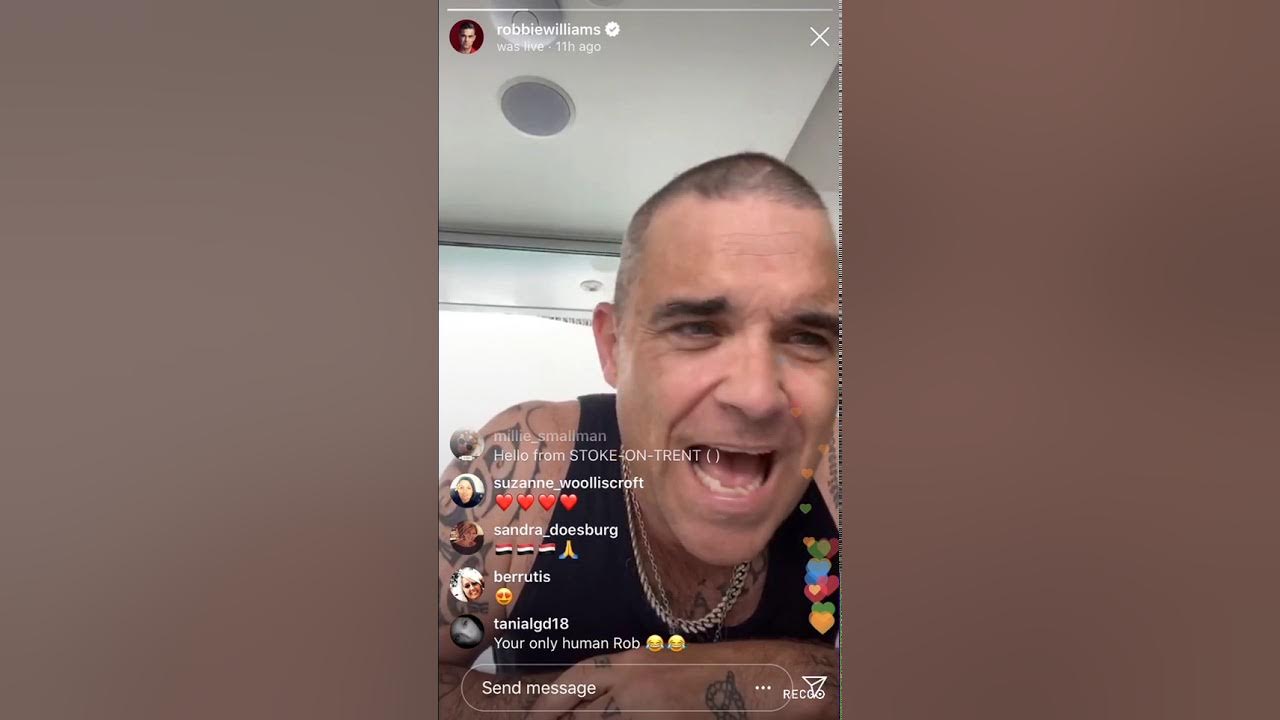 Robbie Williams - I Love My Life"Coronaoke" live Robbie Williams - I Love My Life"Coronaoke" live